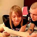Pic of TEEN Burg Flash Porn Gallery: Tight body blonde teen puts her mouth on the head of a cock