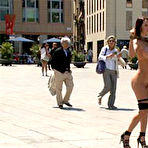 Pic of Public Disgrace - Busty slut disgraced in public and fucked in the ass in rough outdoor copulation