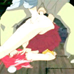 Pic of Bondanime.com - Tied up hentai babe group slammed fucked by bandits 