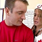 Pic of Redheaded nurse sucks off her patient