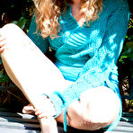 Pic of Unshaved hairy amateur Yale posing outdoors - Abby Winters - 4 Hairy Pussy