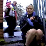Pic of Peeing Blonde Babe In Public