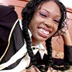 Pic of 
Small tits pigtails black teen Andriena Hunter sucks, rides and doggystyle pussy fucked in free interracial POV pornvideos
