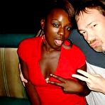 Pic of Sexy Ebony Taking All The Cummers In A Seedy Porn Theater!