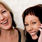 Pic of Blonde and brunette amateur lesbians Randy and MayLee - Girls Out West