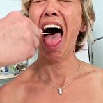 Pic of Older wife gets dildo drilled by old perverted gynecologist