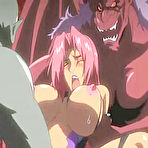 Pic of Bondanime.com - Redhead bigboobs hentai groupfucked by monsters until cumshot 