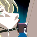 Pic of Bondanime.com - Tied up hentai babe with gagging dildoed ass and wet pussy 
