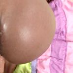 Pic of Exploited thick big round ass black teen Luxury Princess with big tits sucks and rides dick in interracial videos