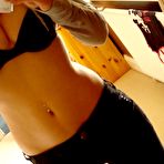 Pic of Blonde amateur hottie selfshooting in different lingerie