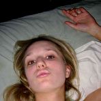 Pic of Big titted slutty blonde posing in see through bunny out fit