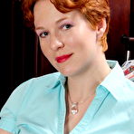 Pic of Red American housewife playing around