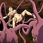 Pic of *Bondanime.com*-->>Tied up hentai chick getting fucked on by monster