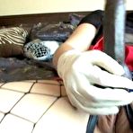 Pic of Roxy Jezen uses her strap-on skills on her man