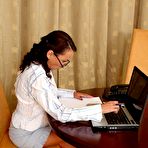 Pic of AllOver30 Free - Presents Mature Sandy Naked At Work