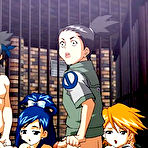 Pic of *Bondanime.com*-->> Gangbang party hentai teens having sex one another