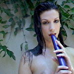 Pic of A naughty girl with petite tits playing with a large blue dildo - Hot FTV Girls - JustFTV Girls Here - justftv.com