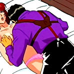 Pic of Anime gal with big boobs gangbanged with perverts
