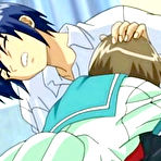 Pic of Slutty hentai lady hot jerked a wet stiff cock on sofa