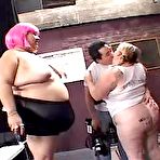 Pic of Shes Huge! Chubby whores suck appetizing cocks in wild orgy