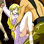 Pic of Captive hentai girl hot thresome gangbanged orgy