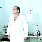 Pic of Tina gets a gyno tool up her vagina during gyno exam