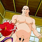 Pic of Tied up anime ninja got her mouth pumped by a monk