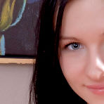 Pic of Nubile Girls HD - Very cute teen brunette sucking cock and fucking