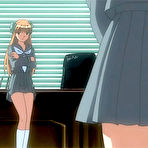 Pic of Hentai redhead gives footjob