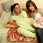 Pic of Brunette girl sucks a mean cock