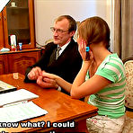 Pic of Tricky Old Teacher Sexy and pretty teenie schoolgirl screwed hard by her teacher