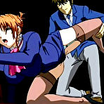 Pic of Slutty hentai lady hot jerked a wet stiff cock on sofa