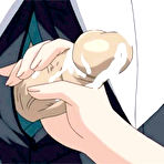 Pic of Sweet hentai lady getting gaped in hot threesome action