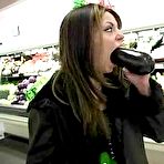 Pic of FTV Girls! Amateur redhead teen babe stuffing three zucchinis and fists with bottle!