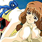 Pic of TITANIME.COM PRESENTS : Busty hentai Momoko gets poked in her butt and made her milk come out 