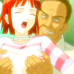 Pic of Roped hentai cutie first time assfucked by her master