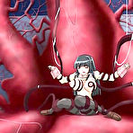 Pic of Bondanime.com - Cute Hentai coed with bigtits caught and drilled by tentacles 