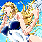 Pic of Bondanime.com - Swimsuit hentai gets caught and gangbanged in the shower  