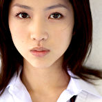 Pic of Azusa Togashi Asian undresses uniform to show behind in panty