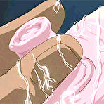 Pic of Bondanime.com - Chained hentai having huge boobs fondled and squirted milk  