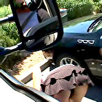 Pic of Mr Big Dicks Hot Chiks :: Long haired brunette babe licks the head of a big swollen dick