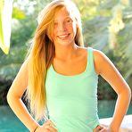 Pic of Marlie Strips by the Pool - Pmates Beautiful Girls!