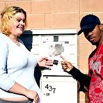 Pic of Chubby large blonde Drew getting screwed by horny black dude