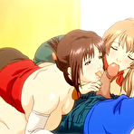 Pic of Two big titted hentai babes sucks cock and fucks in threesome