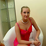 Pic of Beautiful blonde teen strokes her pretty pussy