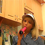 Pic of Very sexy girl uses her pink vibe to make herself have an orgasm