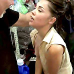 Pic of Public Disgrace Flash Porn GalleryLong haired brunette babe sucking and gaping with passion