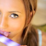 Pic of Delicate teen girl using a small vibrating toy on her shaved pussy - Hot FTV Girls - JustFTV Girls Here - justftv.com