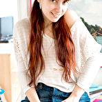 Pic of Flat chested amateur tease Sasha stripping off her panties - Abby Winters - Spank It Now!