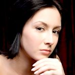 Pic of Night A spreads her sexy legs before the camera and fingers her shaved hungry muff wildly. - TheMetArt.com